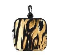Leopard Lion Tiger Skin Fur Brindle, Square Zipper Storage Bag, Neoprene Coin Purse, Small Wallets, Change Pouch, Change Purse
