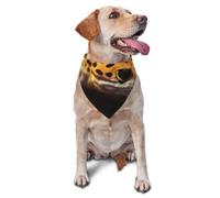 Leopard Little Gecko Dog Bandana Pet Scarf Accessories for Small Medium Dogs Cats Photo Prop, Triangle Pet Bandanas Adjustable Puppy Bib Washable Dog Kerchief Puppy Neckerchief