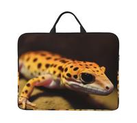 Leopard Little Gecko Laptop Case 14 Inch Laptop Sleeve Computer Carrying Bag Shockproof Protective Notebook Case Portable Laptop Bag Waterproof Briefcase Bag for Men Women