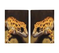 Leopard Little Gecko Leather Passport Holder Covers Case Minimalist Passport Sleeve Travel Wallet Passport Book Holders for Women Men, style, 20.3x13.8cm