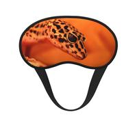 Leopard Little Gecko Polyester Sleep Mask,Light Blocking Sleep Eye Mask,Night Sleeping Mask, Eye Blinder