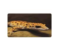 Leopard Little Gecko Print Large Mouse Pad, Desk Matt for Desktop, Waterproof Office Desk Mat, Laptop Keyboard Computer Mat for School Office Home 16x30 inch