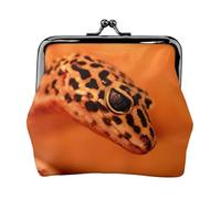 Leopard Little Gecko Printing Lightweight Coin Purse, Minimalist Wallet for Coffee Runs and Local Outings