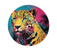 Leopard Looking Into The Distance Animal Metal Tin Sign