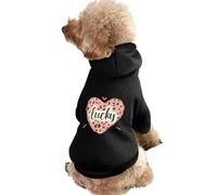 Leopard Love Dog Hoodie Shirts Pet Clothes for Small Puppy Cat Costume XL