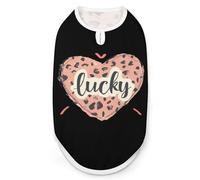 Leopard Love Dog Shirt Pet Clothes Summer T-Shirts Sleeveless Tank Top for Small Puppy Cat