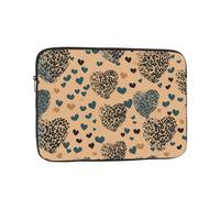 Leopard Love Laptop Case 12 inch, TSA Laptop Sleeve Shockproof Protective Notebook Case Water Resistant Computer Carrying Cover Briefcase Handbags Men Women Computer Bag