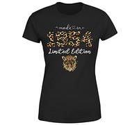 Leopard Made in Limited Edition 1954 Womens T Shirt 70th Birthday Gift Ladies Tee Top-Black 12-14