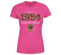 Leopard Made in Limited Edition 1954 Womens T Shirt 70th Birthday Gift Ladies Tee Top-Heliconia 10