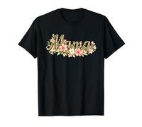 Leopard Mama Floral Mother's Day Mom Graphic T-Shirt