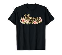 Leopard Mom Floral Mother's Day Mama Graphic T-Shirt