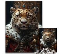 Leopard Monarch of The Wil1000 Piece Jigsaw Puzzle Puzzles for Adults Brain Challenge Game for TeenagersFamily Interaction 1000 PCS(75x50cm)