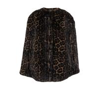 Leopard Motif Ecofur Brown Fur Jacket - female - Apparis - Faux Fur & Shearling Jackets - Brown - S - Jackets S