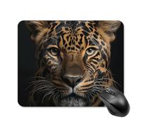 Leopard Mouse Pad Square Laptop Mouse Mat Cute Computer Mousepad Keyboard Pad Non-Slip Desk Pads for Gaming Office Work Home 20 * 25cm