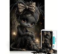 Leopard Mummy Voodoo Doll 1000 Piece Jigsaw Puzzles for Teenagers Jigsaw Brain Gain Sharp Edge Family Game Game Night (38x52cm)