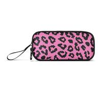 Leopard Nylon Pencil Bag for Teen Large Capacity Mesh Pen Pencil Case Stationery Bag for Elementary Boys