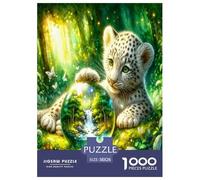 Leopard of The Forest 1000 Pieces Jigsaws for Adults Impossible Birthday Gifts for Women And Man Art Colorful DIY Craft 38x26cm/1000pcs