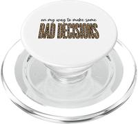 Leopard On My Way To Make Bad Decisions Beach Vacation Trip PopSockets PopGrip for MagSafe