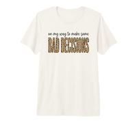 Leopard On My Way to Make Bad Decisions Beach Vacation Trip Premium T-Shirt