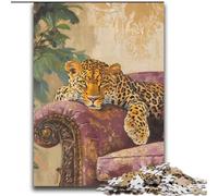 Leopard on The Sofa 2000 Piece Jigsaw Puzzles for Adults, Challenging Game And Family Play Birthday Present, Gifts, Wall Art (70x100cm)