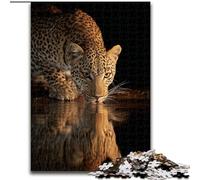 Leopard on The Sofa Jigsaw Puzzles for Adults Teenagers Jigsaws Puzzle, Family Activity Fun at Home Activities, Birthday Present,Travel Gifts (size 50x75cm)