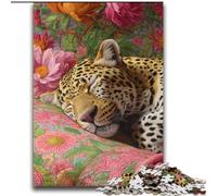Leopard on The Sofa Jigsaw Puzzles for Teenagers 2000 Piece, Family Fun Games Fun at Home Activities, Birthday Present, Travel Gifts (70x100cm)