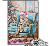 Leopard on The Sofa Puzzles for Adults And Teenagers, Challenging Game Gifts for Is Ideal As A Gift for The Whole Family (70x100cm)