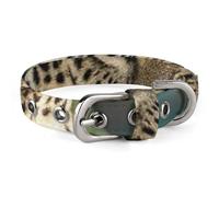 Leopard on The Stone Dog Collar Adjustable Martingale Pet Collar Female Male Cute Cat Collars No Pull Dog Choker Collars for Small Medium Large Pet