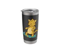 Leopard on the Surfboard Predator Predator Stainless Steel Insulated Tumbler