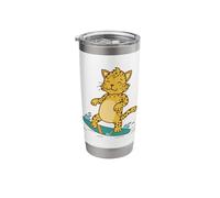 Leopard on the Surfboard Predator Predator Stainless Steel Insulated Tumbler
