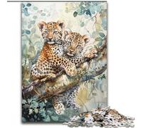 Leopard on The Tree Puzzles for Adults Teens 1000 Pieces, Toys Educational Games Stress Relieving Unique Birthday And Gifts (50x75cm)