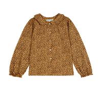 Leopard Organic Cotton Jersey Blouse Camel 9 months