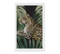 Leopard Palm Leaf Diamond Art Kits for Adults, DIY 5D Diamonds Painting Kits for Beginner, Round Full Drill Diamond Dots Painting, 12"x20" Diamonds Pictures Gem Art and Crafts Wall Decor