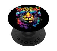 Leopard Panther Big Cats Panthers Cute Leopards PopSockets Adhesive PopGrip