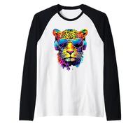 Leopard Panther Big Cats Panthers Cute Leopards Raglan Baseball Tee