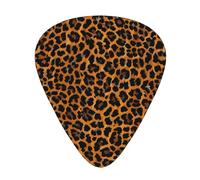 Leopard pattern background Printed pick set - 12 pieces, thin, medium and thick guitar picks, suitable for guitar, bass, electric guitar and ukulele