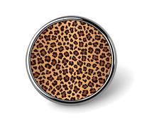 Leopard Pattern Lapel Pins Metal Pin Badge Personalized Pinback Button Badges Classic Round Badge Recognition Enamel Lapel Pin for Jackets, Backpacks, Bags