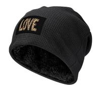 Leopard Pattern Love Beanie Hats Winter Warm Skull Pullover Cap Cozy Knit Cap for Men And Women Gifts