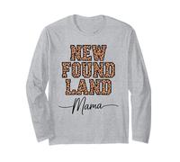 Leopard Pattern Newfoundland Mama Newfie Long Sleeve T-Shirt