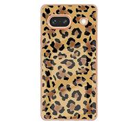 Leopard Pattern Phone Case for Google Pixel 7a Silicone Shockproof Anti Drop Phone Cover Glossy Anti Scratch Shell PC Flexible Silicone Protective Case Glittering Covers for Pixel 7a,Leopard Pattern