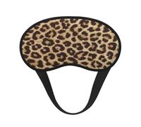 Leopard Pattern Print Adjustable Eye Cover for Sleeping, Comfortable, Pressure-Free and Breathable Sleeping Masks