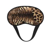 Leopard Pattern Print Adjustable Eye Cover for Sleeping, Comfortable, Pressure-Free and Breathable Sleeping Masks