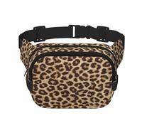 Leopard Pattern Print Bag Waist Fanny Pack - Keeper Large Fashion Bumbag for Women Men,Adjustable Waist Bag Running Walking Outdoor