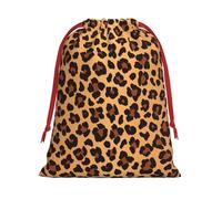 Leopard Pattern Print Convenient Drawstring Gift Wrapping Bag Lightweight Comfort Suitable All Occasions