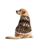 Leopard Pattern Print Dog Outfit Sleeveles, Funny Pet Dog Clothes Machine Washable Shirt Vest For Medium Large Dogs