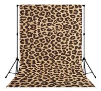 Leopard Pattern Print Photo Studio Background 5x7ft Soft Photo Backdrop Curtain For Studio Content Creator Equipment