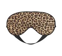 Leopard Pattern Print Satin Sleep Mask & Eye Mask | Deep Dream Sleep Masks for Women & Men | Soft Sleeping Eye Mask to Nourish Skin