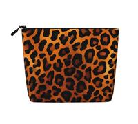 Leopard Pattern Toiletry Bags for Women, Portable Travel Cosmetic Bag, Daily Organiser with Zipper
