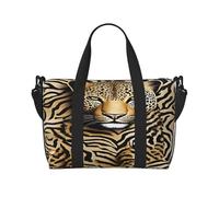 (Leopard Pattern) Waterproof Lightweight Hand Travel Bag - Large Carry-On for 3-5 Day Trips | Air Travel, Sports, Weekend Use | Men & Women (1-Pack)