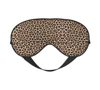 Leopard Patterned Wallpaper Print Satin Sleep Mask & Eye Mask | Deep Dream Sleep Masks for Women & Men | Soft Sleeping Eye Mask to Nourish Skin